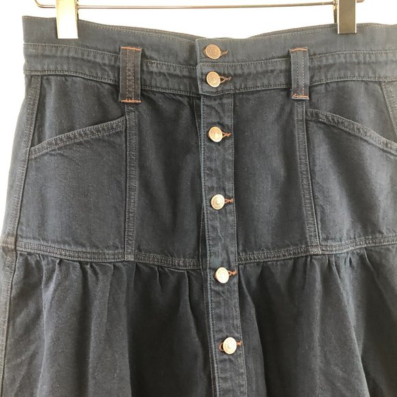 NEW Veronica Beard Lennon Tiered Denim Jean Skirt Size 14 SOLD OUT ONLINE - Picture 4 of 16
